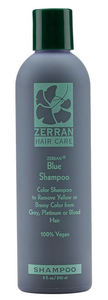 Zerran Blue Shampoo For Brassy, Grey or Platinum Hair 8oz
