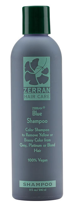 Zerran Blue Shampoo For Brassy, Grey or Platinum Hair 8oz