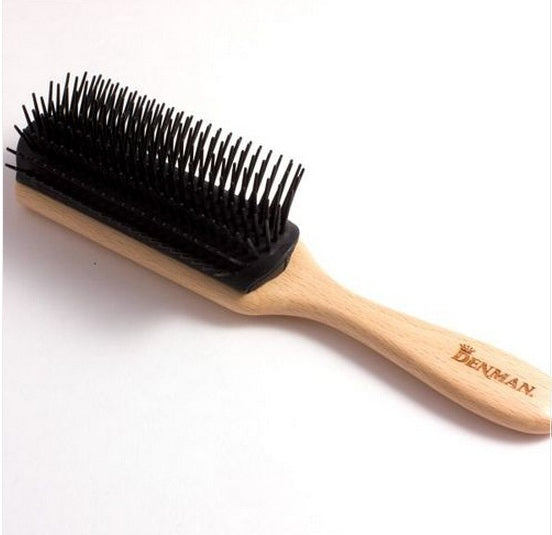 Denman SW Wooden Handle Hair Brush - Beechwood D5