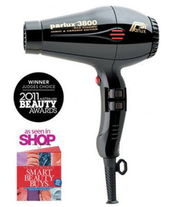 Parlux 3800 Ionic and Ceramic Hair Dryer - 165BLK