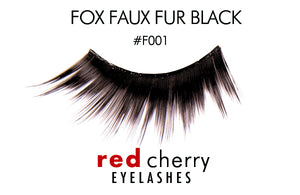 Red Cherry Fox Faux Fur Black F001