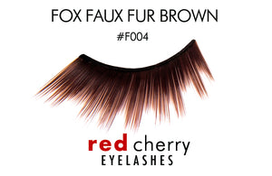 Red Cherry Fox Faux Fur Brown F004
