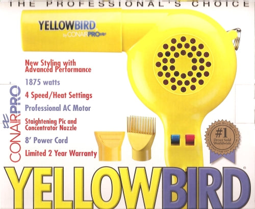 Conair Pro Yellowbird Hair Dryer