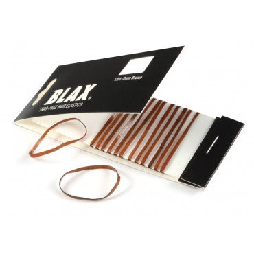 BLAX Snag Free Hair Elastics - 2mm Brown - 12 Pack