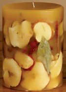 Rosy Rings Designer Handmade Candle - Spicy Apple