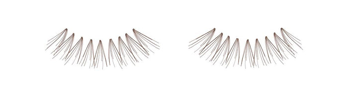 Dozen Ardell Knot Free Flare Long Individual Lashes, Brown