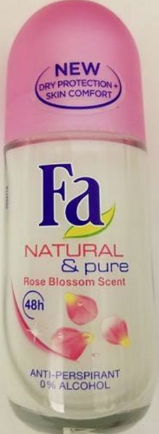 Fa Roll On Deodorant 1.7oz – Rose Blossom Scent