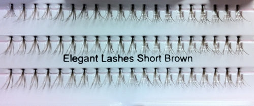 Dozen Short Brown Flare Generic Lashes
