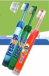 Fresh & Go Toothpaste and Toothbrush all in one!