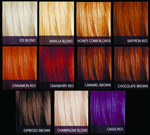 New Cellophane color chart